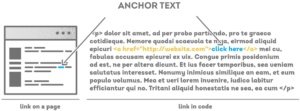 Visual description of anchor text