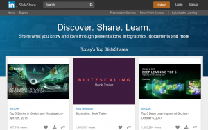 A screenshot of a slideshare webpage